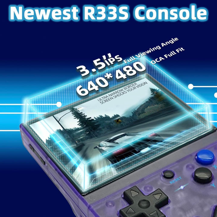 Pocket Games: Game Console R33S amazing display