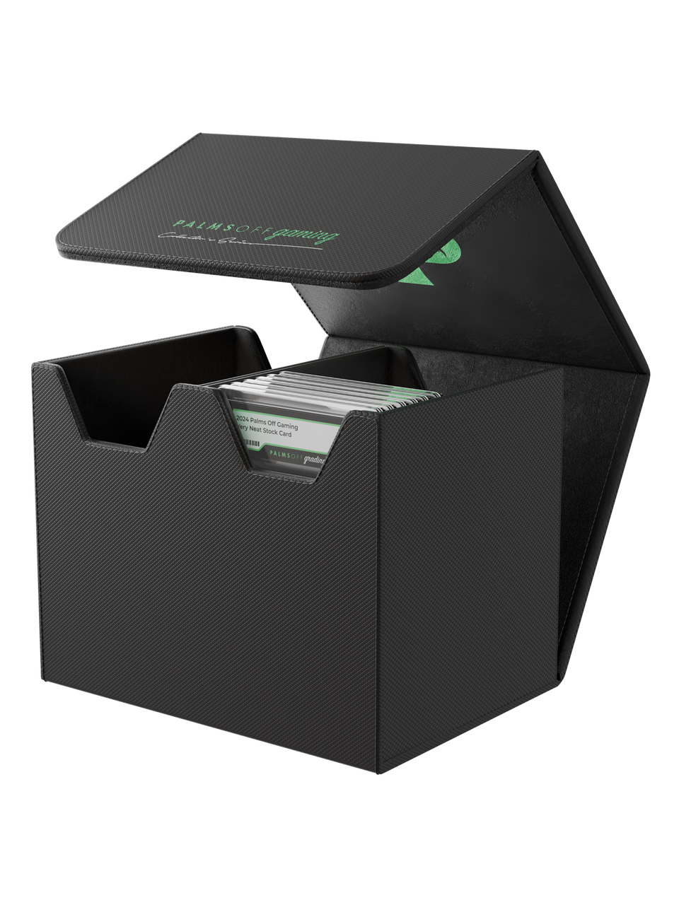 POCKET GAMES - Palms Off Gaming: Collector’s Series Graded Card Storage Case (Medium, 40 Slabs) Black TCG Accessories