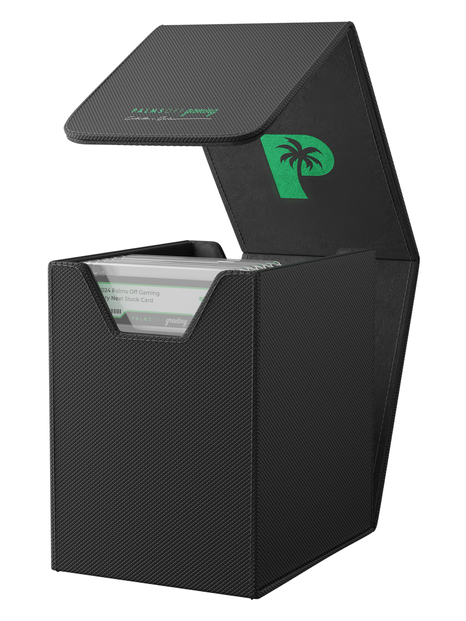POCKET GAMES - Palms Off Gaming: Collector’s Series Graded Card Storage Case (Small) Black TCG Accessories