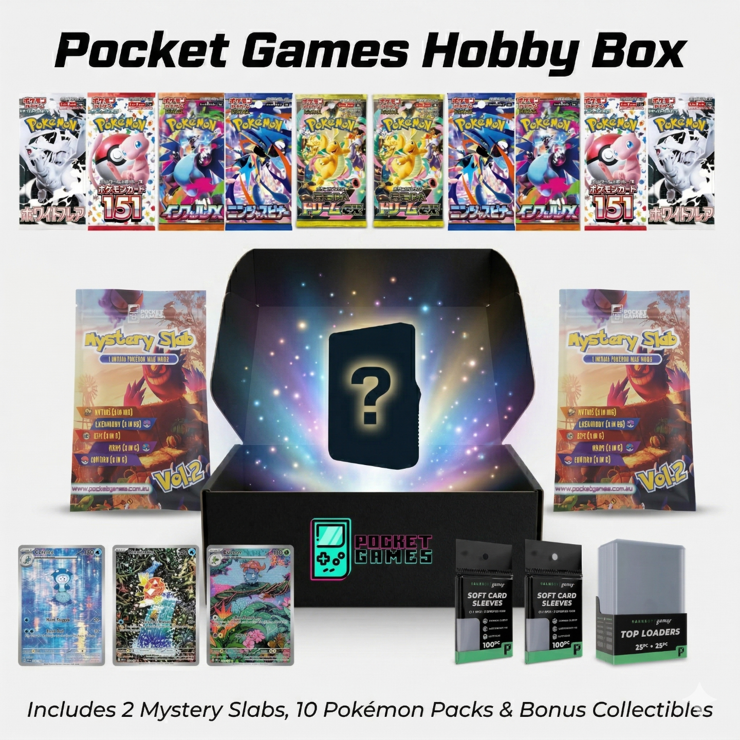 Pokémon Mystery Box Australia – Hobby Box with Slabs & Packs – POCKET GAMES
