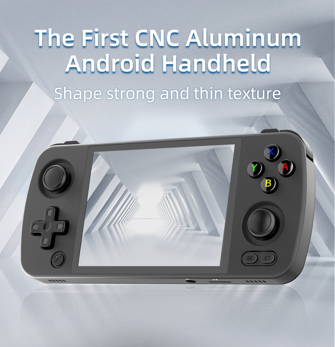 Anbernic RG405M is the first CNC Aluminium bodied handheld that uses the Android OS.