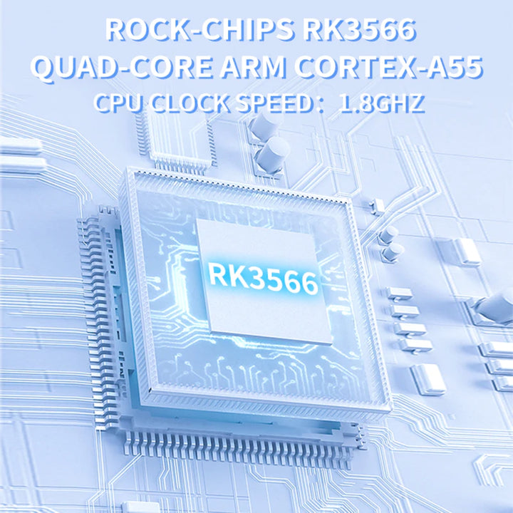 Powkiddy X55 Quad Core ARM Cortex-A55 CPU. 1.8Ghz Clock speed