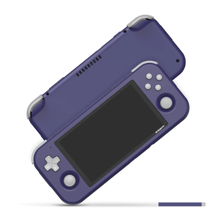 The Retroid Pocket 3 plus in indigo colour