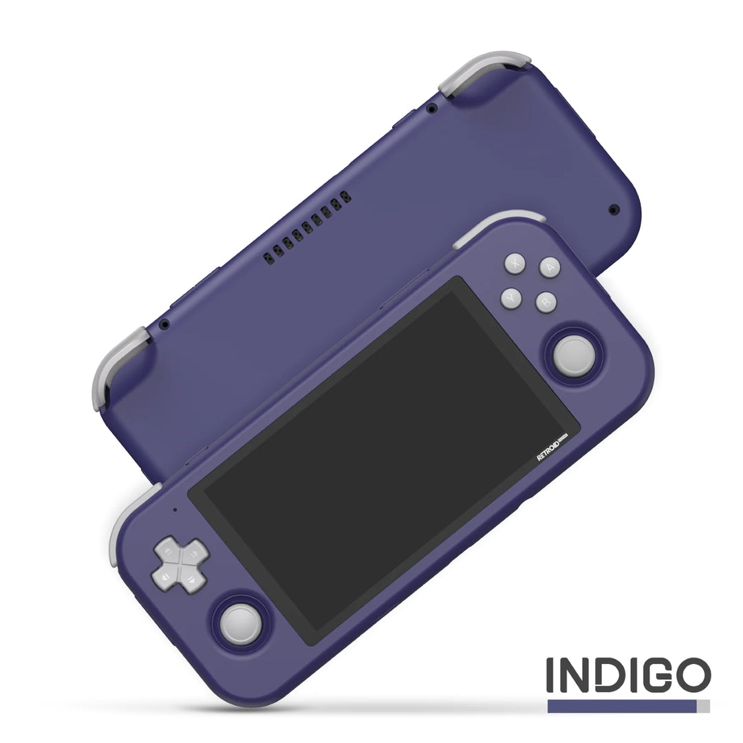 Photo of the Retroid Pocket 3 plus in indigo colour