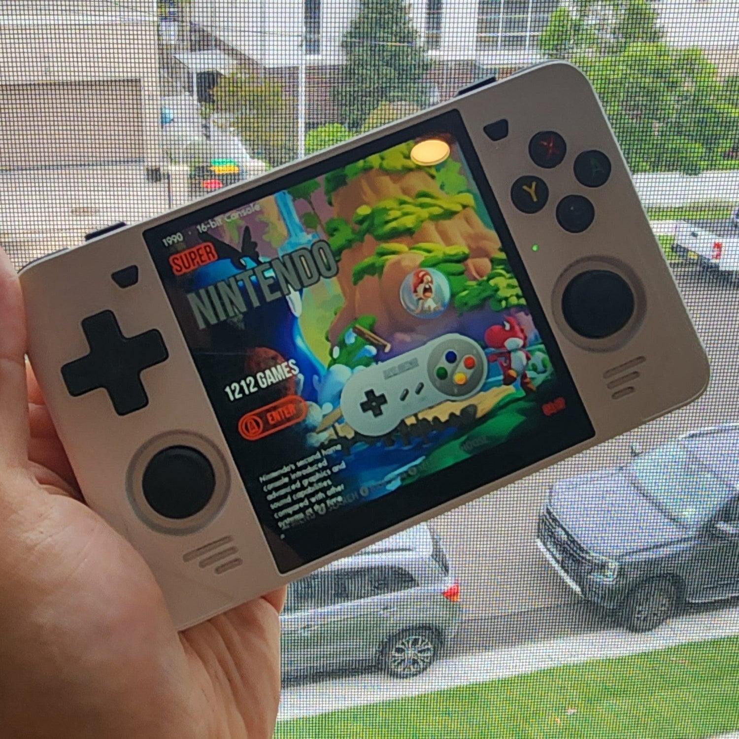 Pocket Games Powkiddy RGB30 in white
