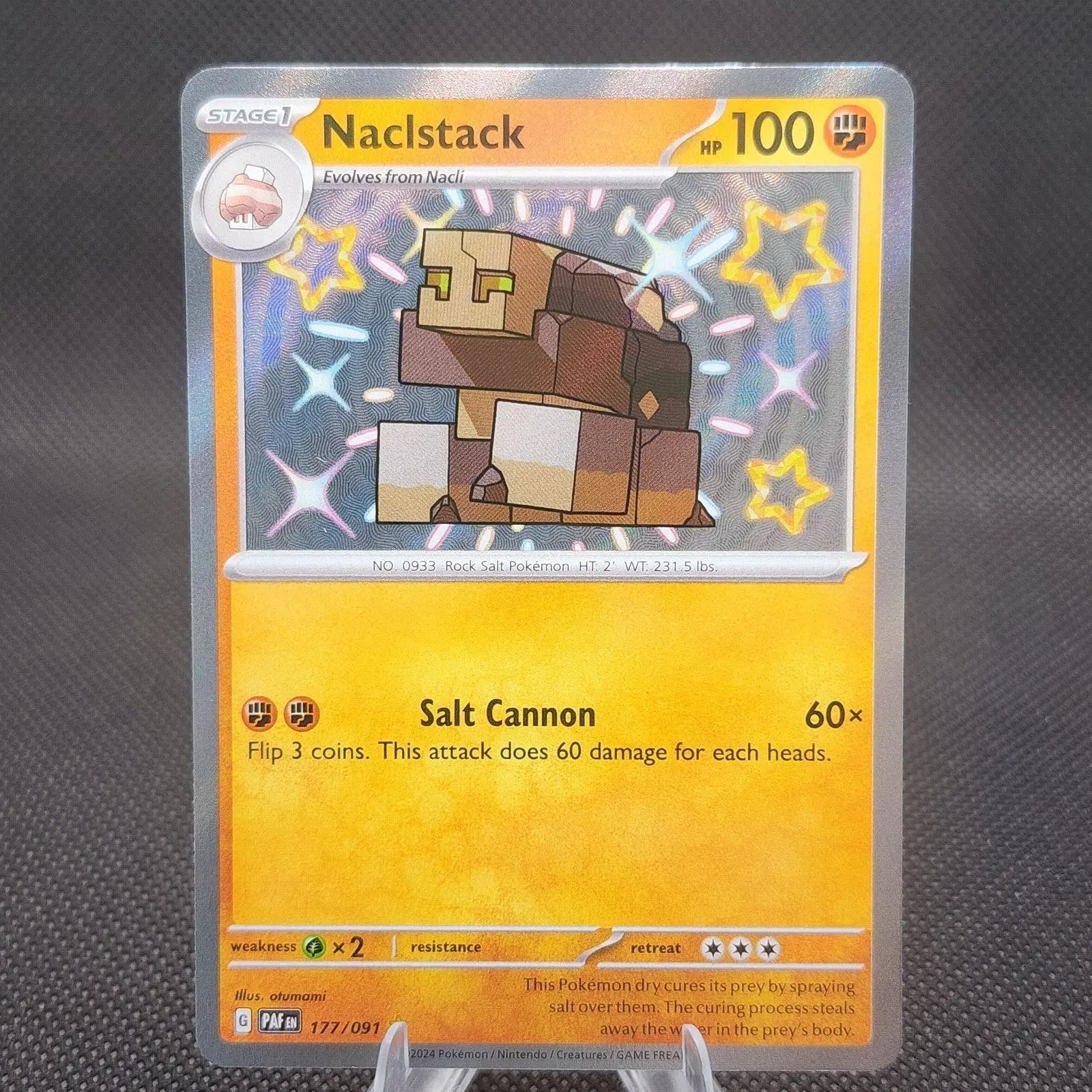 Naclstack Shiny Rare 177/091 SV: Paldean Fates NM – POCKET GAMES