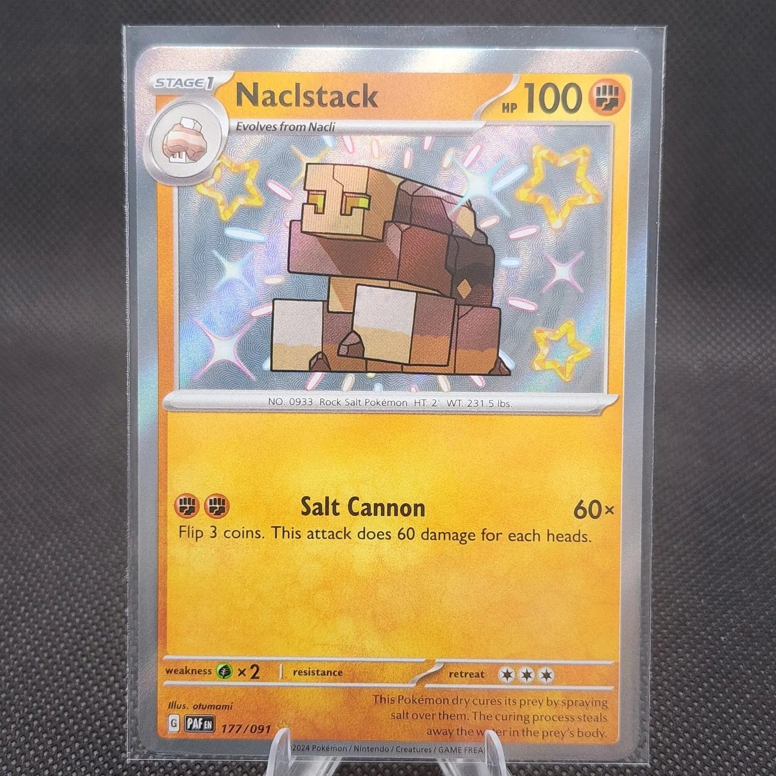 Naclstack Shiny Rare 177/091 SV: Paldean Fates NM – POCKET GAMES