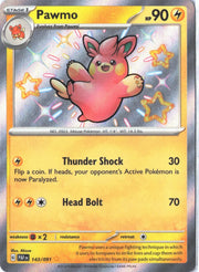 Pawmo Shiny Rare 143/091 SV: Paldean Fates PAF