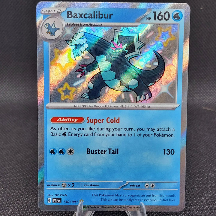 Baxcalibur Shiny Rare 130/091 SV: Paldean Fates NM