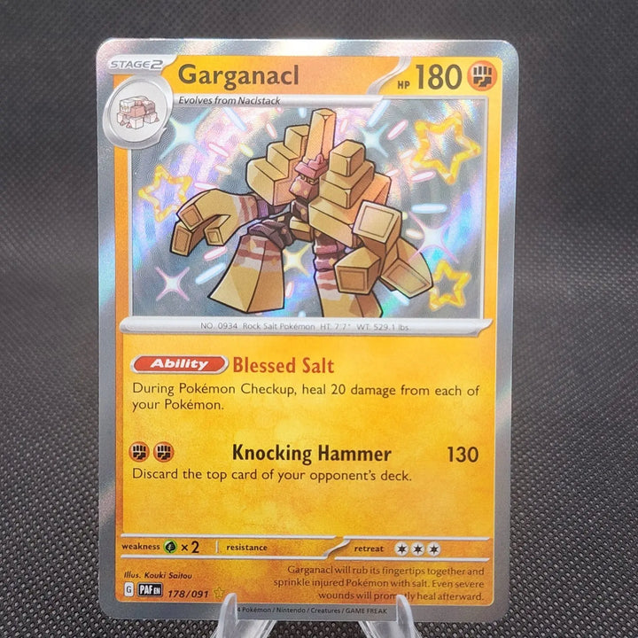 Garganacl Shiny Rare 178/091 SV: Paldean Fates NM
