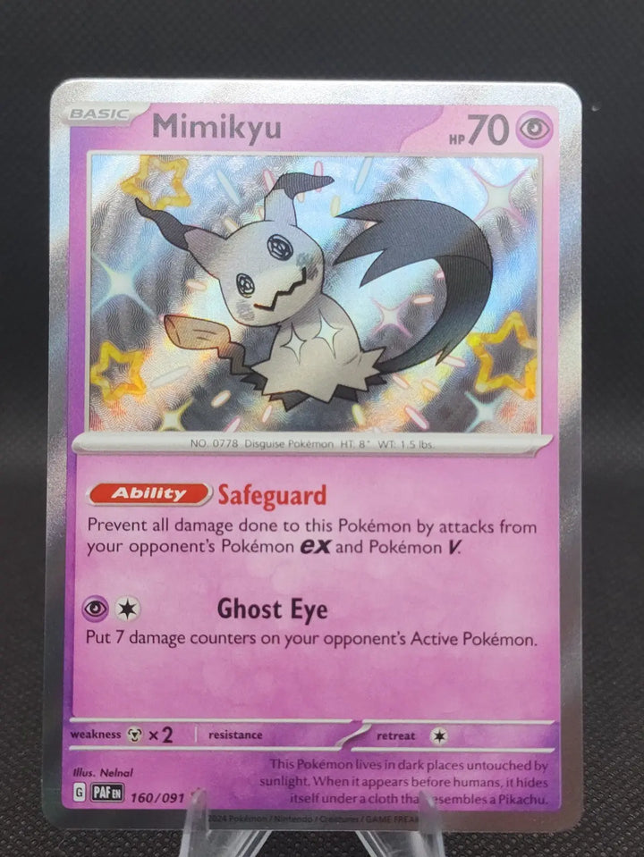 Mimikyu - 160/091 - Baby Shiny - Paldean Fates - Pokemon Card - NM