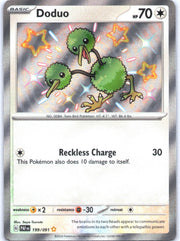 Doduo Shiny Rare 199/091 SV: Paldean Fates PAF