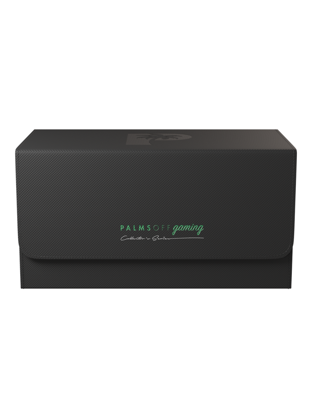 Collector's Series Graded Card Storage Case - Large Black gaming headset box with 'Palms of Gaming' logo on a white background