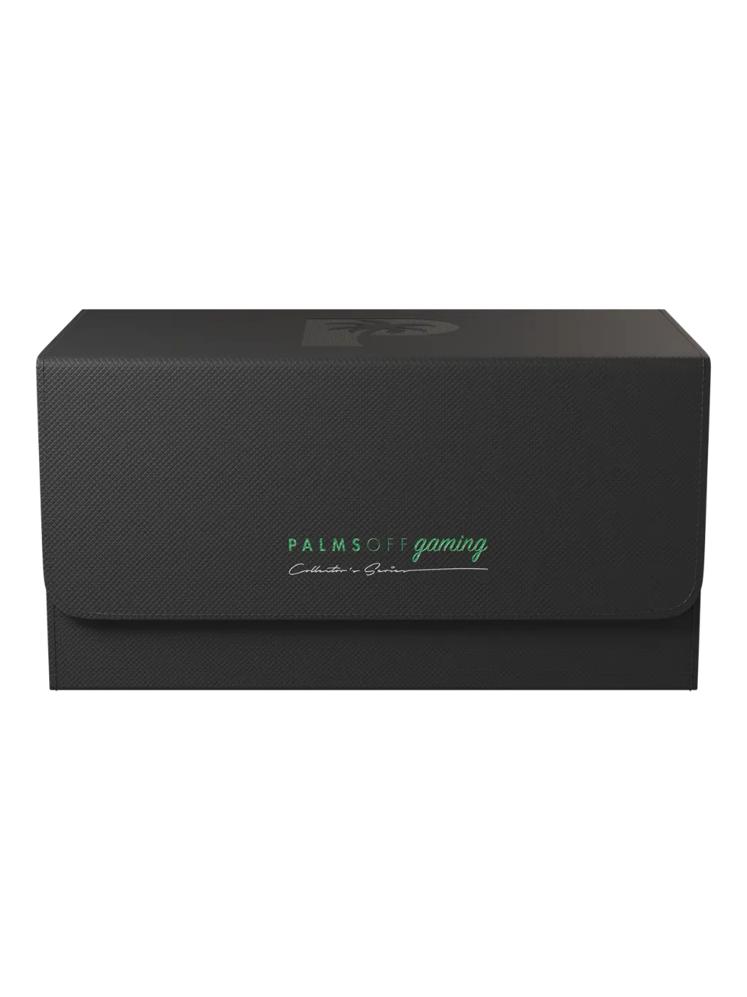 Collector's Series Graded Card Storage Case - Large Black gaming headset box with 'Palms of Gaming' logo on a white background