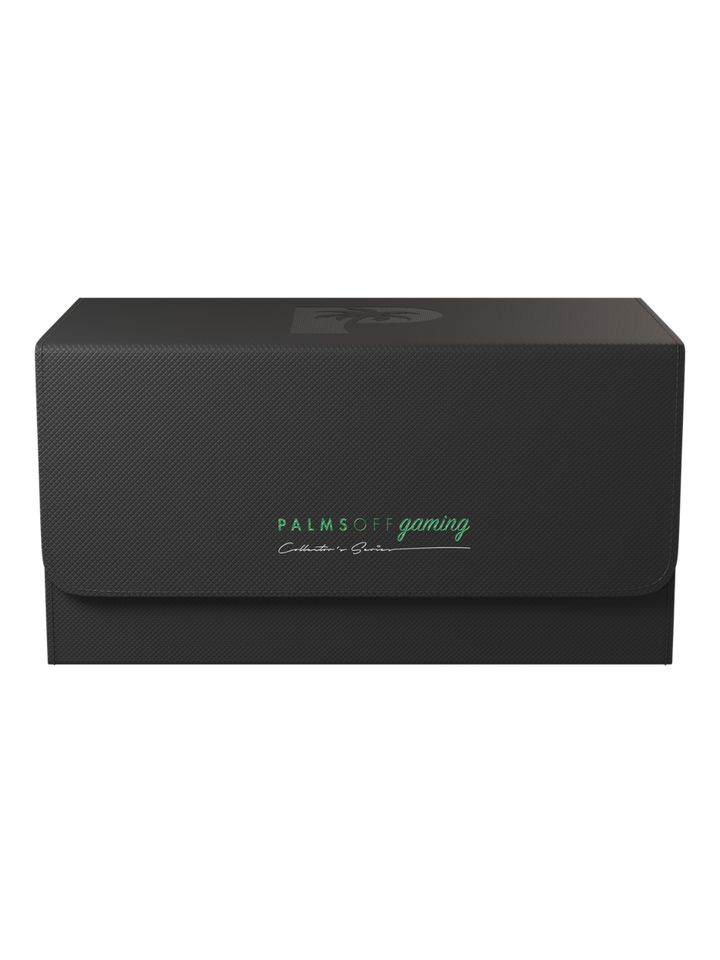 Collector's Series Graded Card Storage Case - Large Black gaming headset box with 'Palms of Gaming' logo on a white background