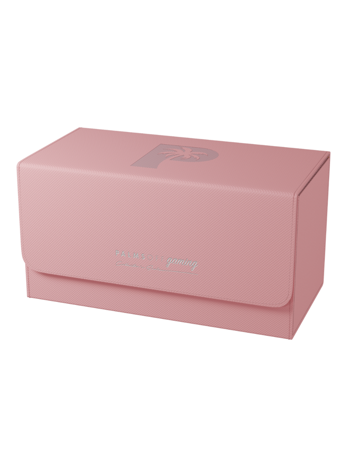 Collector's Series Graded Card Storage Case - Large Pink rectangular box with a logo on a white background