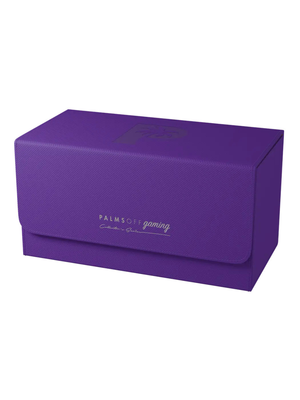 Collector's Series Graded Card Storage Case - Large Purple gaming box with 'Palms Off Gaming' branding on a white background