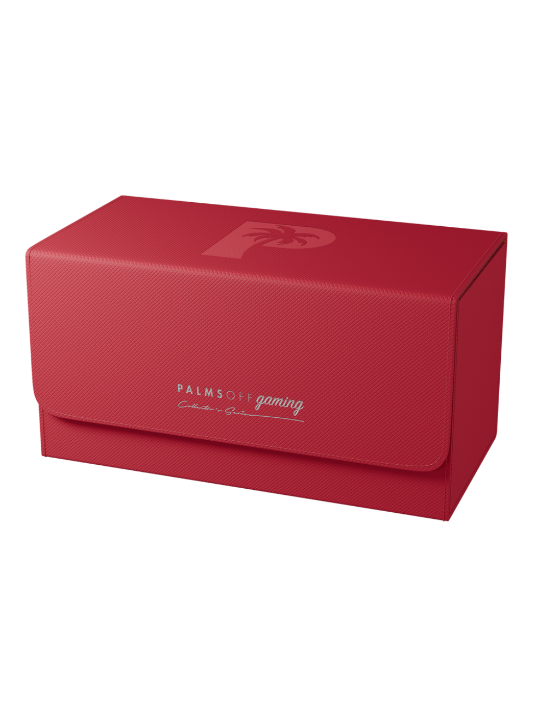 Collector's Series Graded Card Storage Case - Large Red gaming case with 'Palms On Gaming' logo on a white background