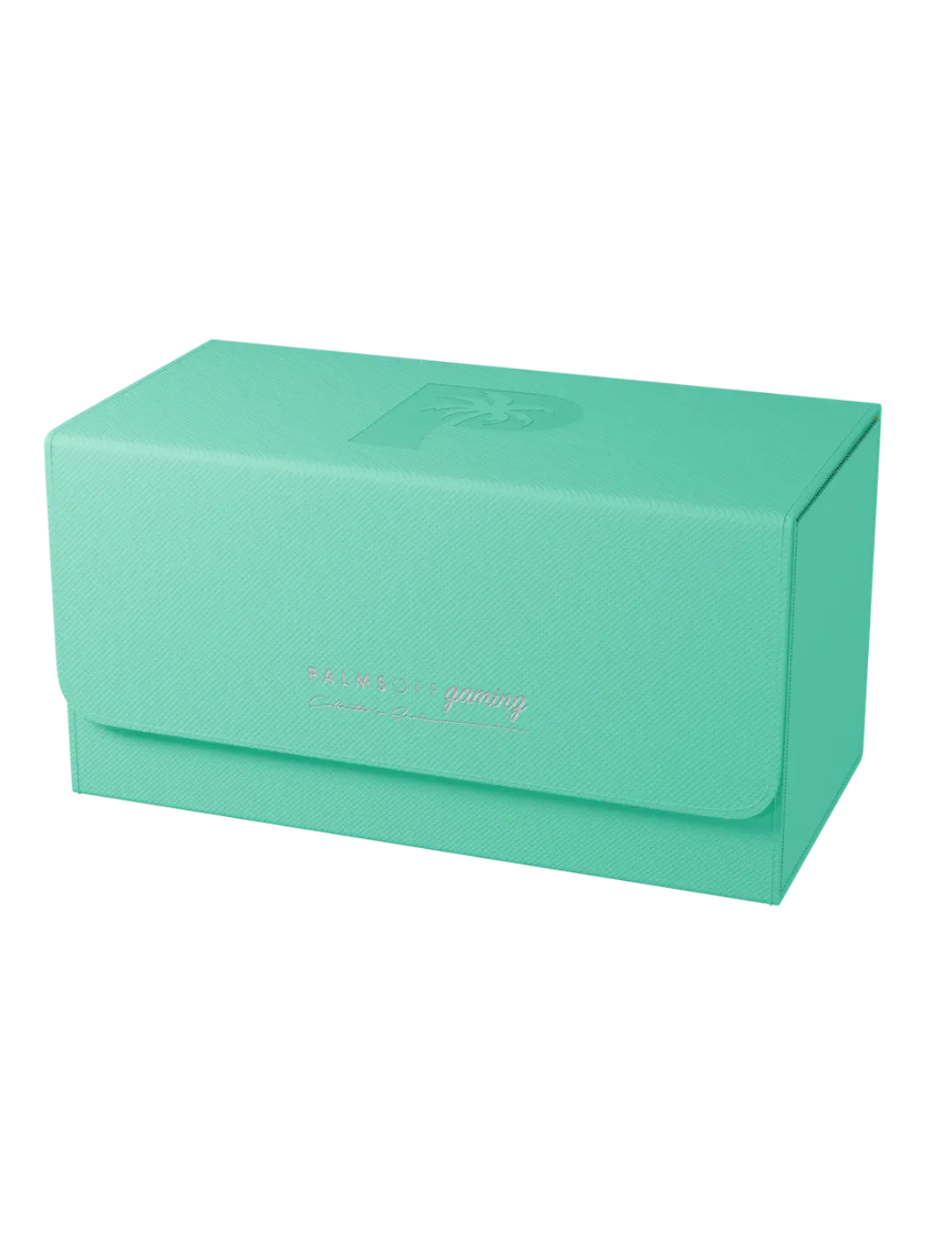 Collector's Series Graded Card Storage Case - Large Turquoise box with a brand logo on a white background