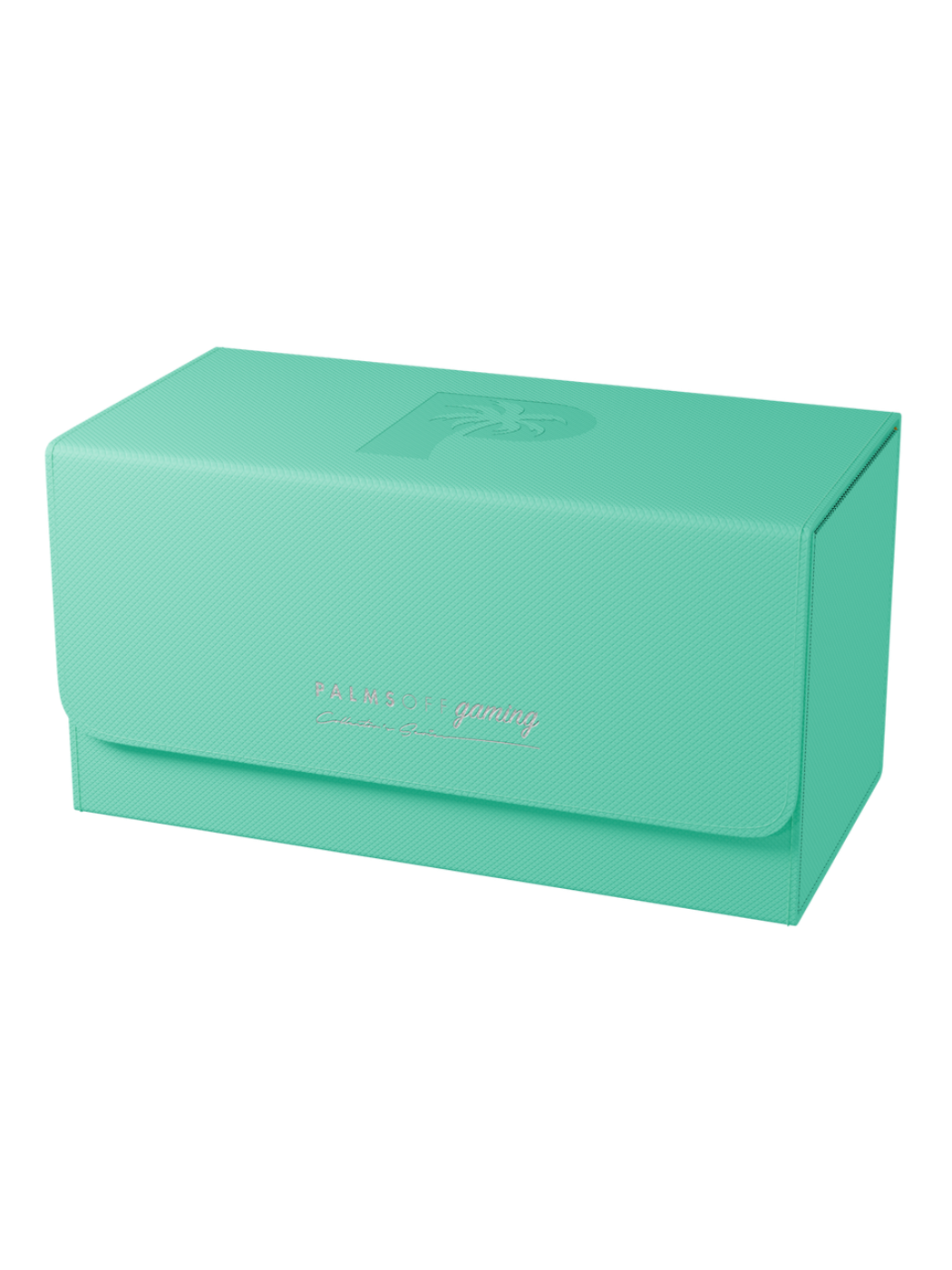Collector's Series Graded Card Storage Case - Large Turquoise box with a brand logo on a white background