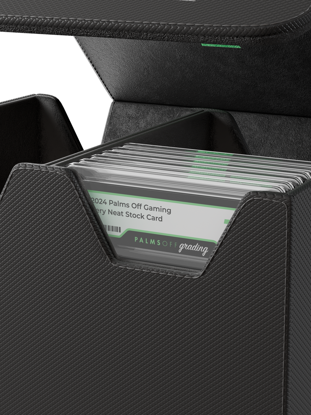 POCKET GAMES - Palms Off Gaming: Collector’s Series Graded Card Storage Case (Medium, 40 Slabs) Black TCG Accessories