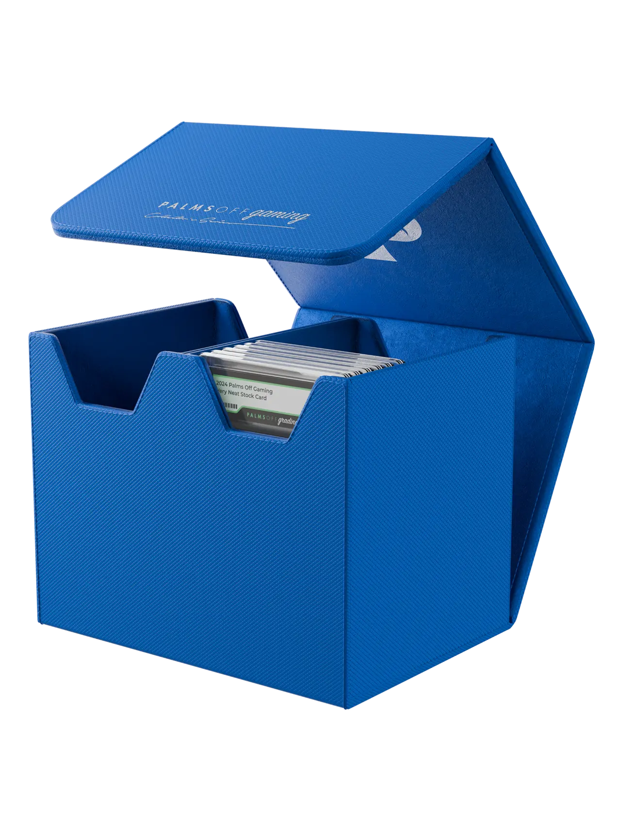 POCKET GAMES - Palms Off Gaming: Collector’s Series Graded Card Storage Case (Medium, 40 Slabs) Blue TCG Accessories