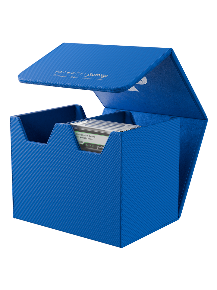 POCKET GAMES - Palms Off Gaming: Collector’s Series Graded Card Storage Case (Medium, 40 Slabs) Blue TCG Accessories