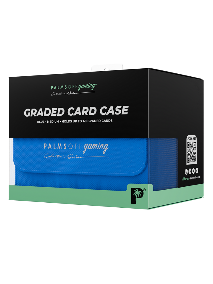 POCKET GAMES - Palms Off Gaming: Collector’s Series Graded Card Storage Case (Medium, 40 Slabs) Black TCG Accessories