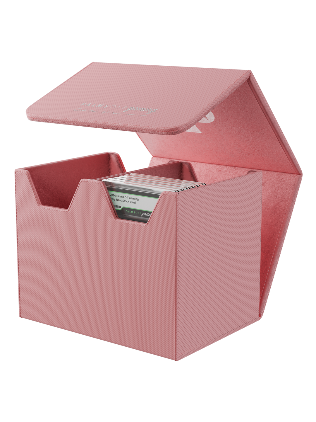 POCKET GAMES - Palms Off Gaming: Collector’s Series Graded Card Storage Case (Medium, 40 Slabs) Pink TCG Accessories