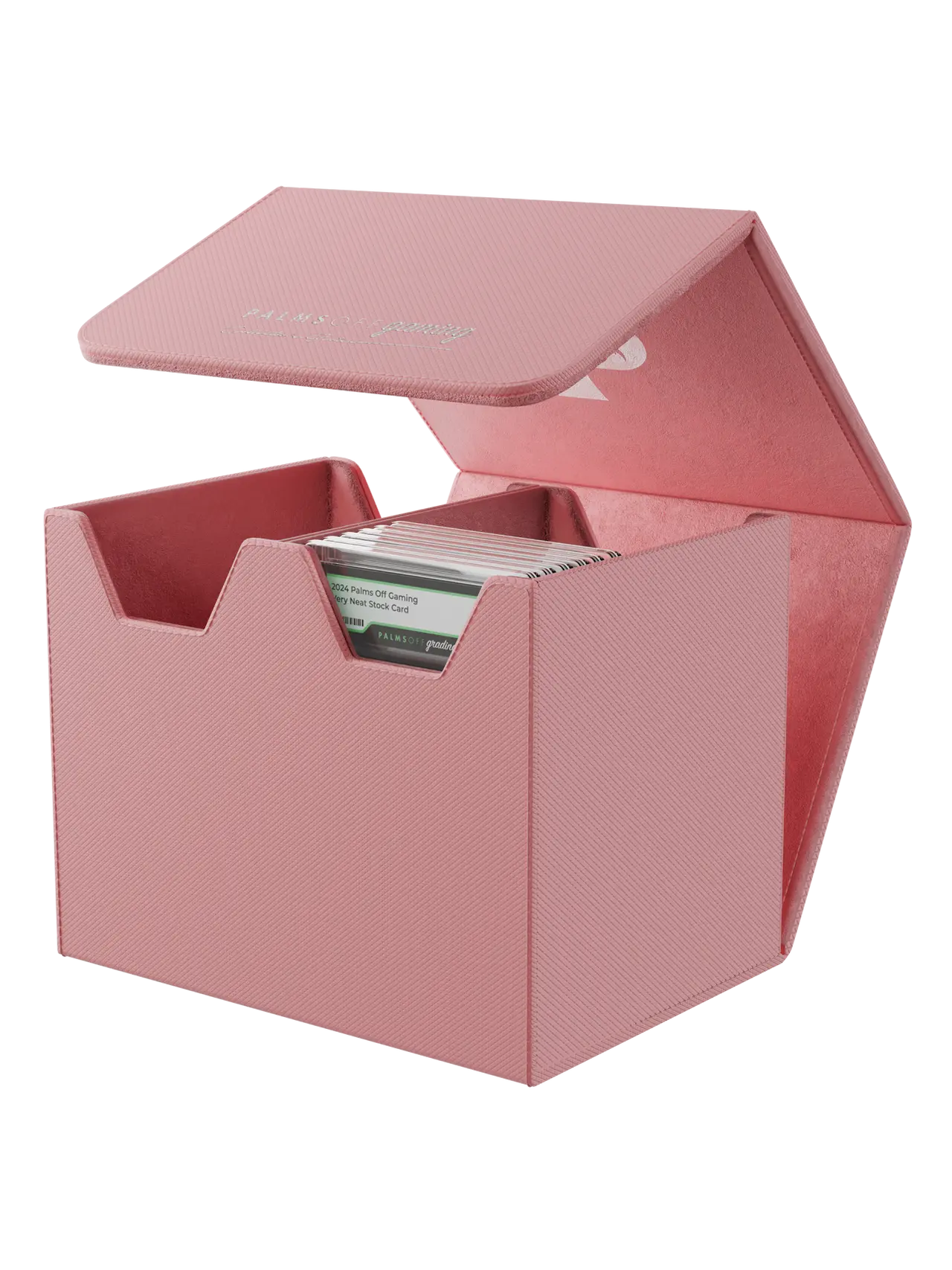 POCKET GAMES - Palms Off Gaming: Collector’s Series Graded Card Storage Case (Medium, 40 Slabs) Pink TCG Accessories