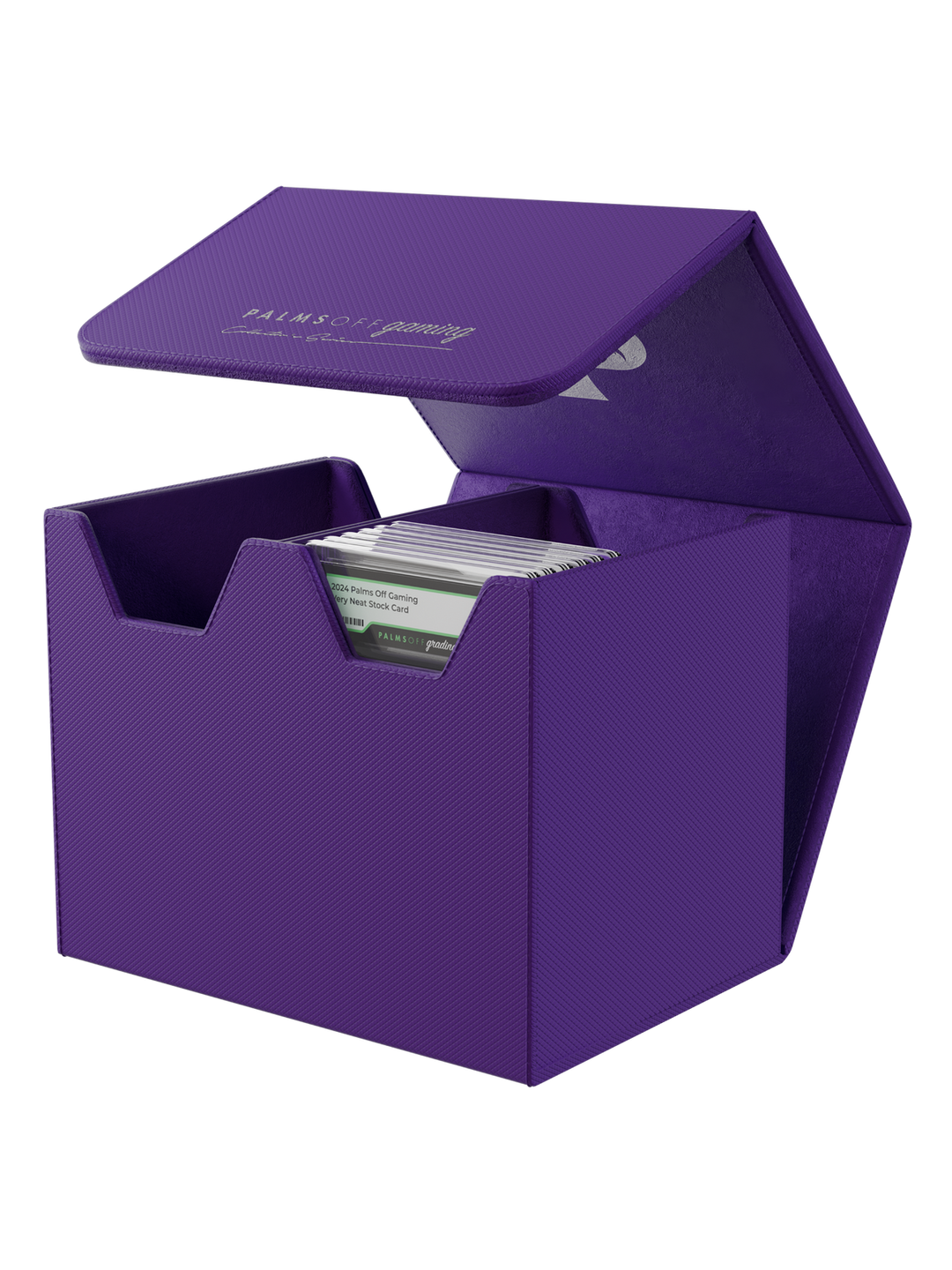 POCKET GAMES - Palms Off Gaming: Collector’s Series Graded Card Storage Case (Medium, 40 Slabs) Purple TCG Accessories
