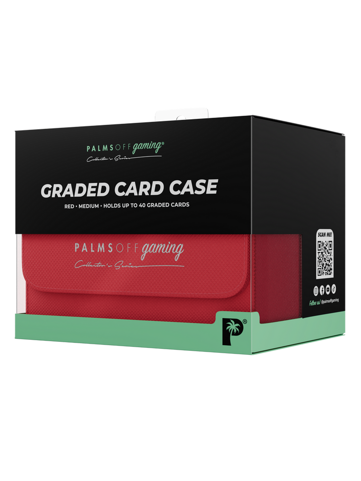 POCKET GAMES - Palms Off Gaming: Collector’s Series Graded Card Storage Case (Medium, 40 Slabs) Black TCG Accessories