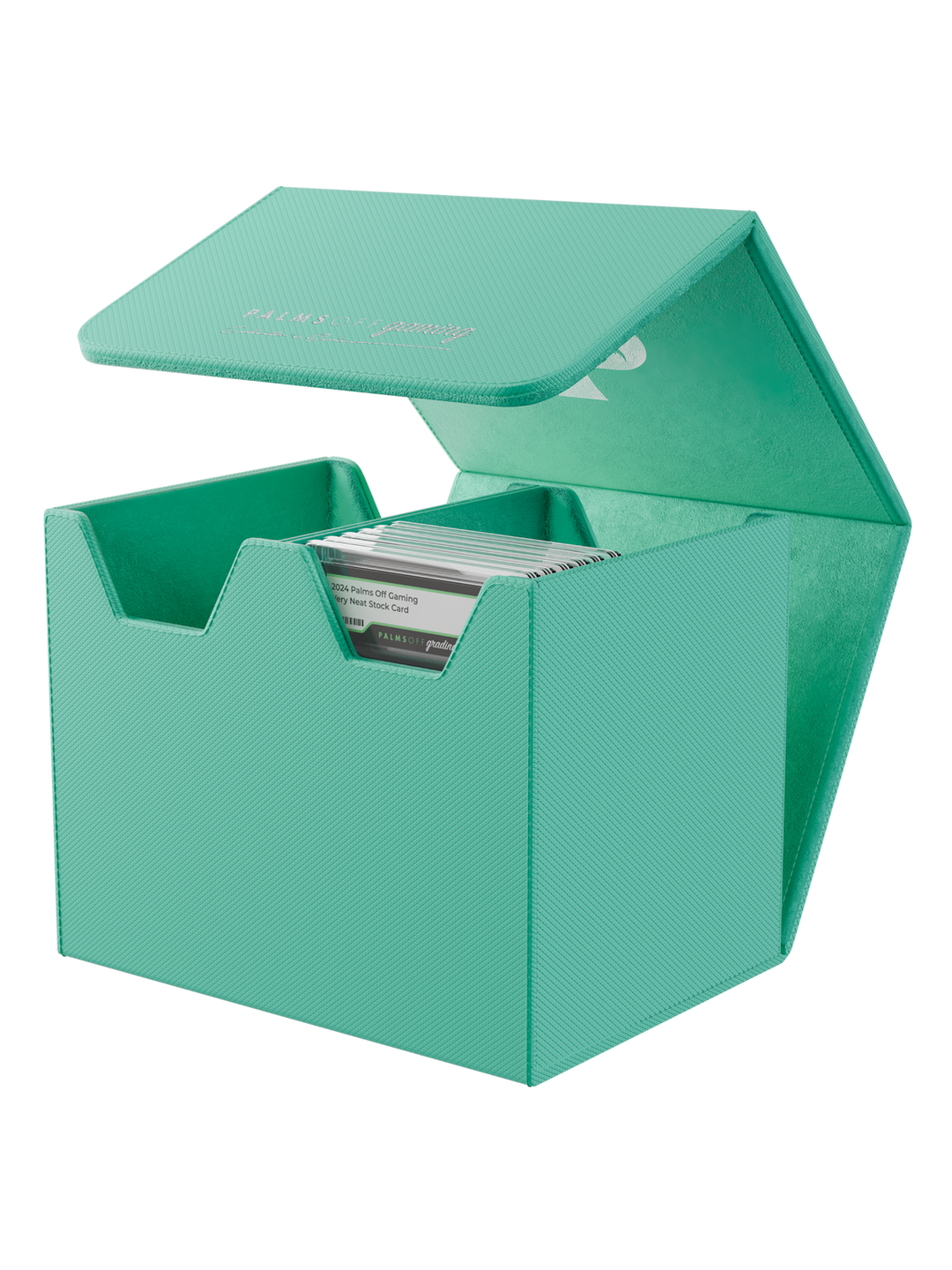 POCKET GAMES - Palms Off Gaming: Collector’s Series Graded Card Storage Case (Medium, 40 Slabs) Turquoise TCG Accessories