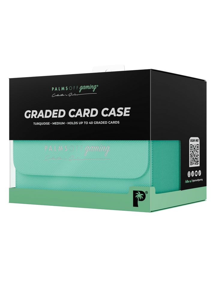 POCKET GAMES - Palms Off Gaming: Collector’s Series Graded Card Storage Case (Medium, 40 Slabs) Black TCG Accessories