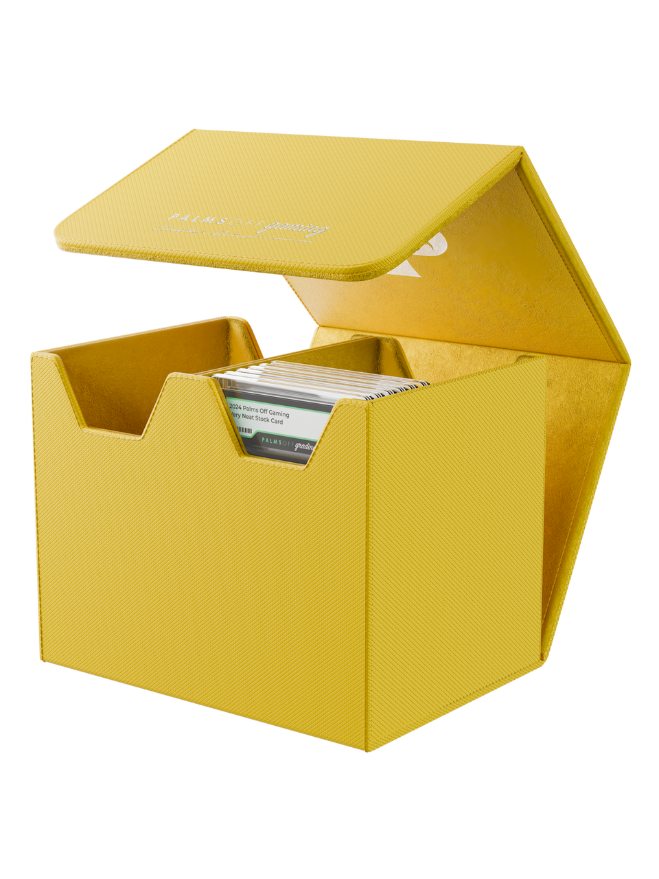 POCKET GAMES - Palms Off Gaming: Collector’s Series Graded Card Storage Case (Medium, 40 Slabs) Yellow TCG Accessories