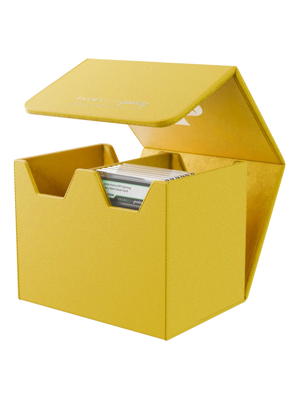 POCKET GAMES - Palms Off Gaming: Collector’s Series Graded Card Storage Case (Medium, 40 Slabs) Yellow TCG Accessories