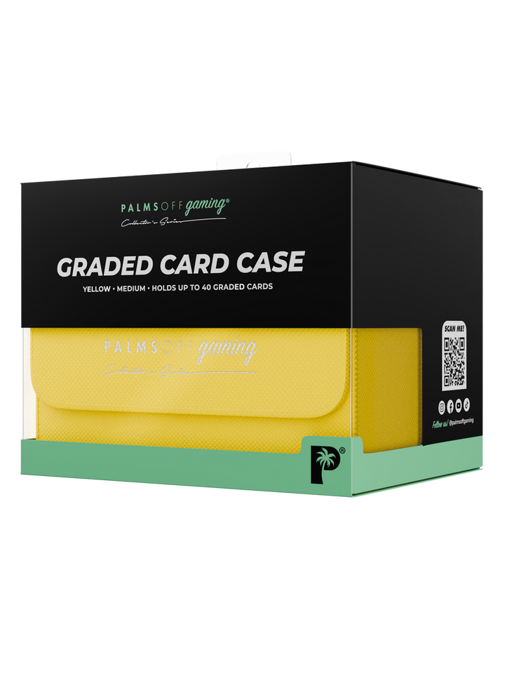 POCKET GAMES - Palms Off Gaming: Collector’s Series Graded Card Storage Case (Medium, 40 Slabs) Black TCG Accessories