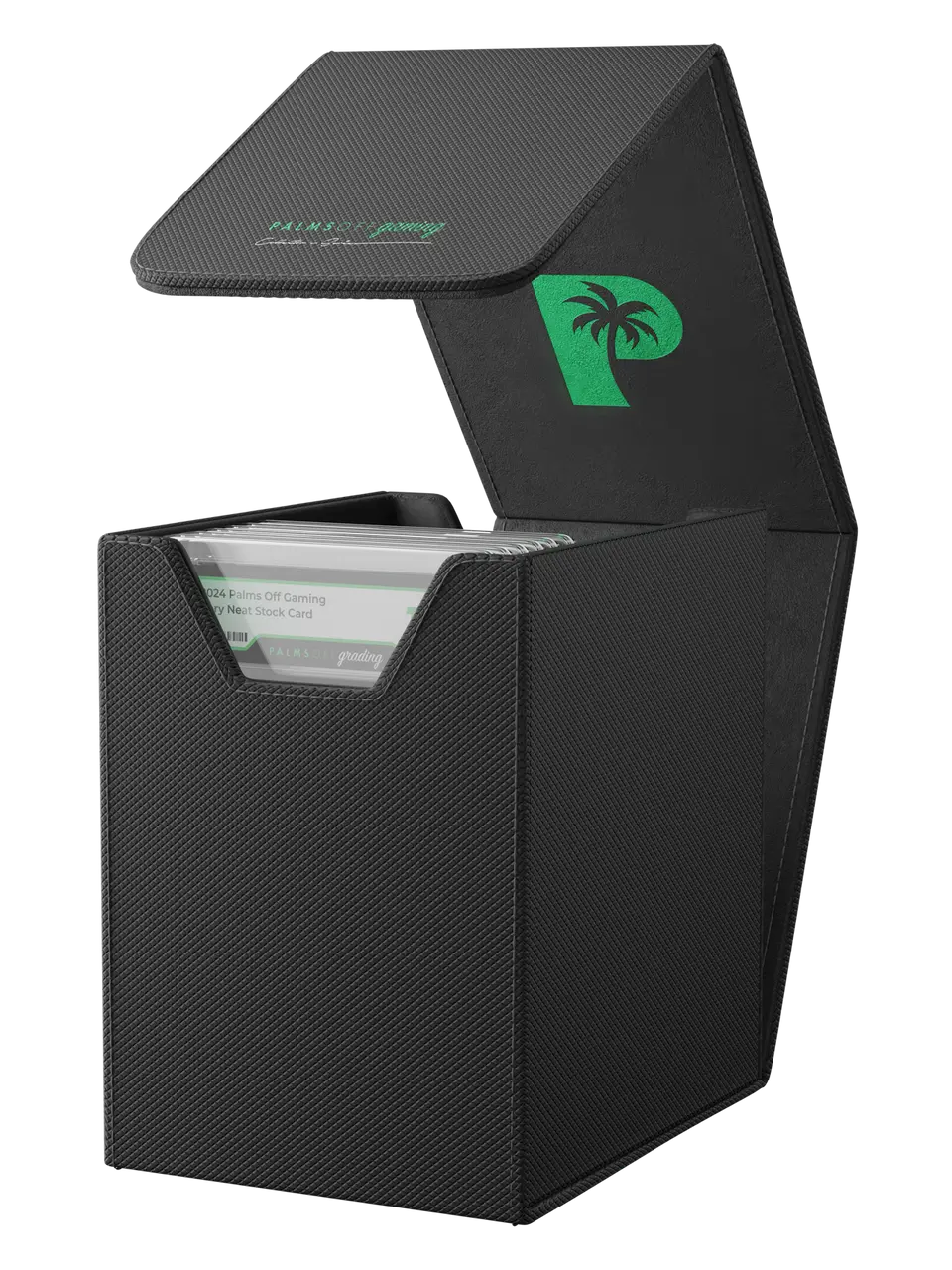 POCKET GAMES - Palms Off Gaming: Collector’s Series Graded Card Storage Case (Small) Black TCG Accessories