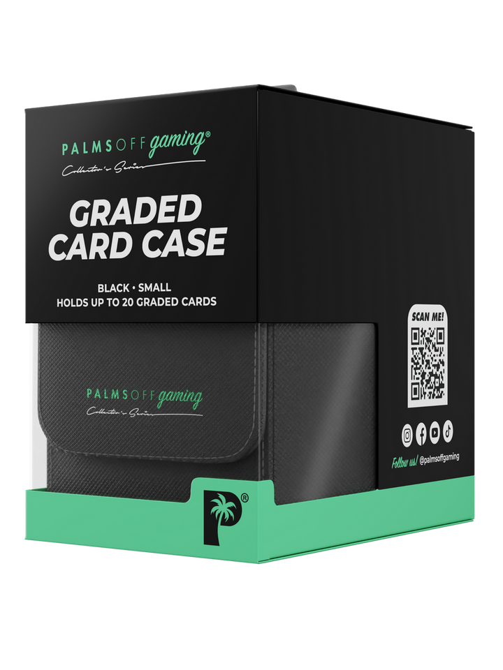 POCKET GAMES - Palms Off Gaming: Collector’s Series Graded Card Storage Case (Small) Black TCG Accessories
