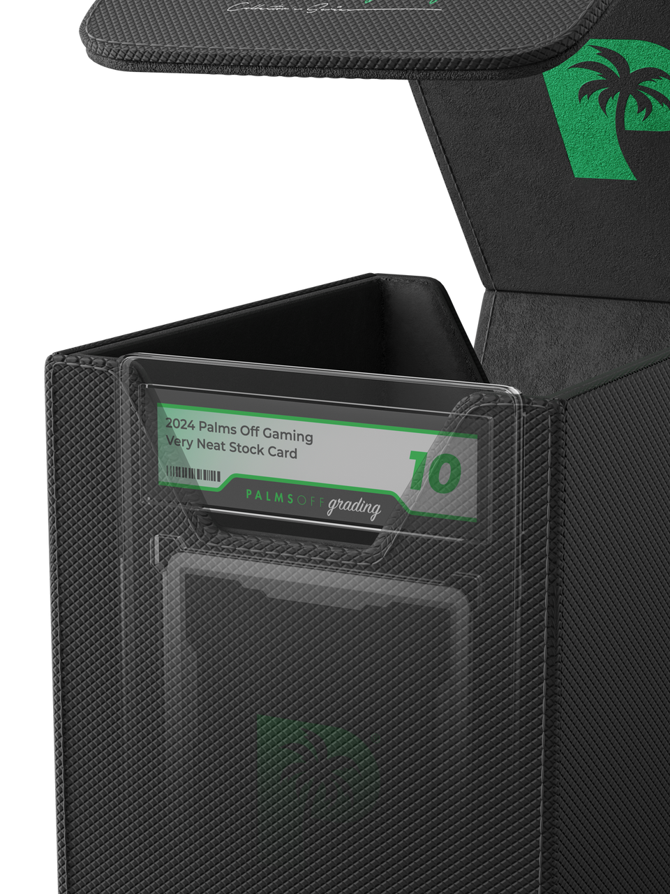 POCKET GAMES - Palms Off Gaming: Collector’s Series Graded Card Storage Case (Small) Black TCG Accessories