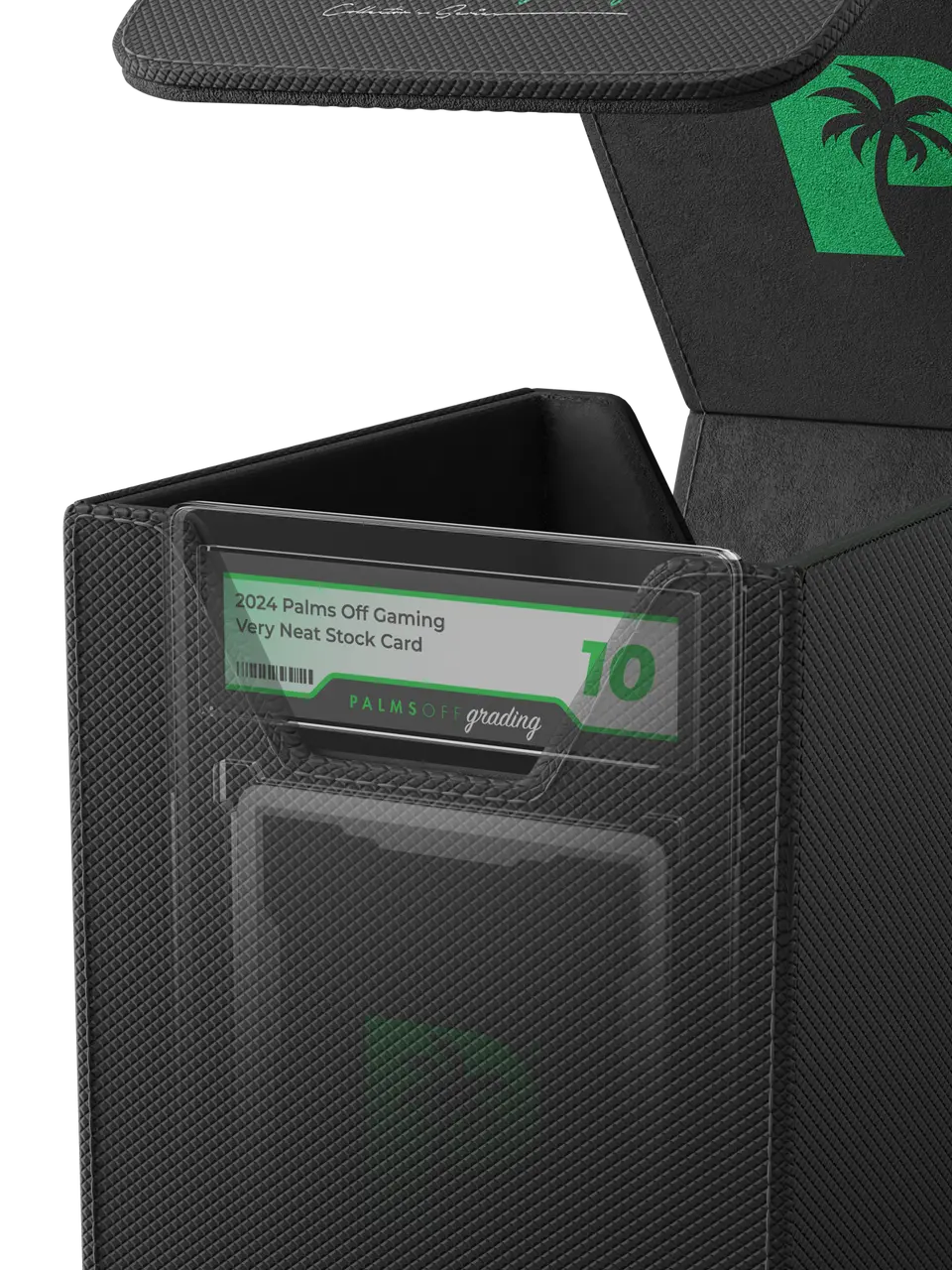 POCKET GAMES - Palms Off Gaming: Collector’s Series Graded Card Storage Case (Small) Black TCG Accessories