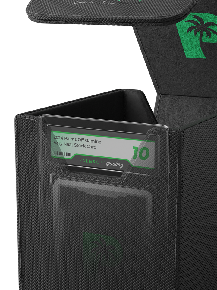 POCKET GAMES - Palms Off Gaming: Collector’s Series Graded Card Storage Case (Small) Black TCG Accessories