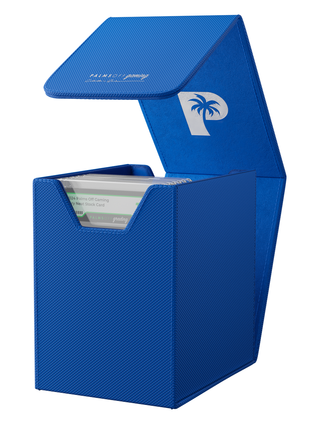 POCKET GAMES - Palms Off Gaming: Collector’s Series Graded Card Storage Case (Small) Blue TCG Accessories