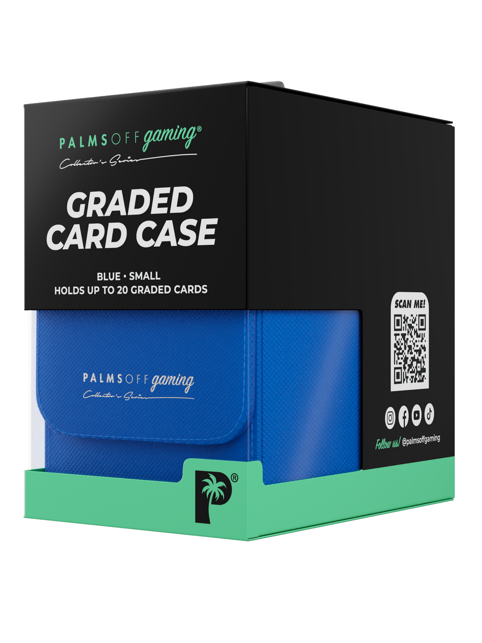 POCKET GAMES - Palms Off Gaming: Collector’s Series Graded Card Storage Case (Small) Black TCG Accessories