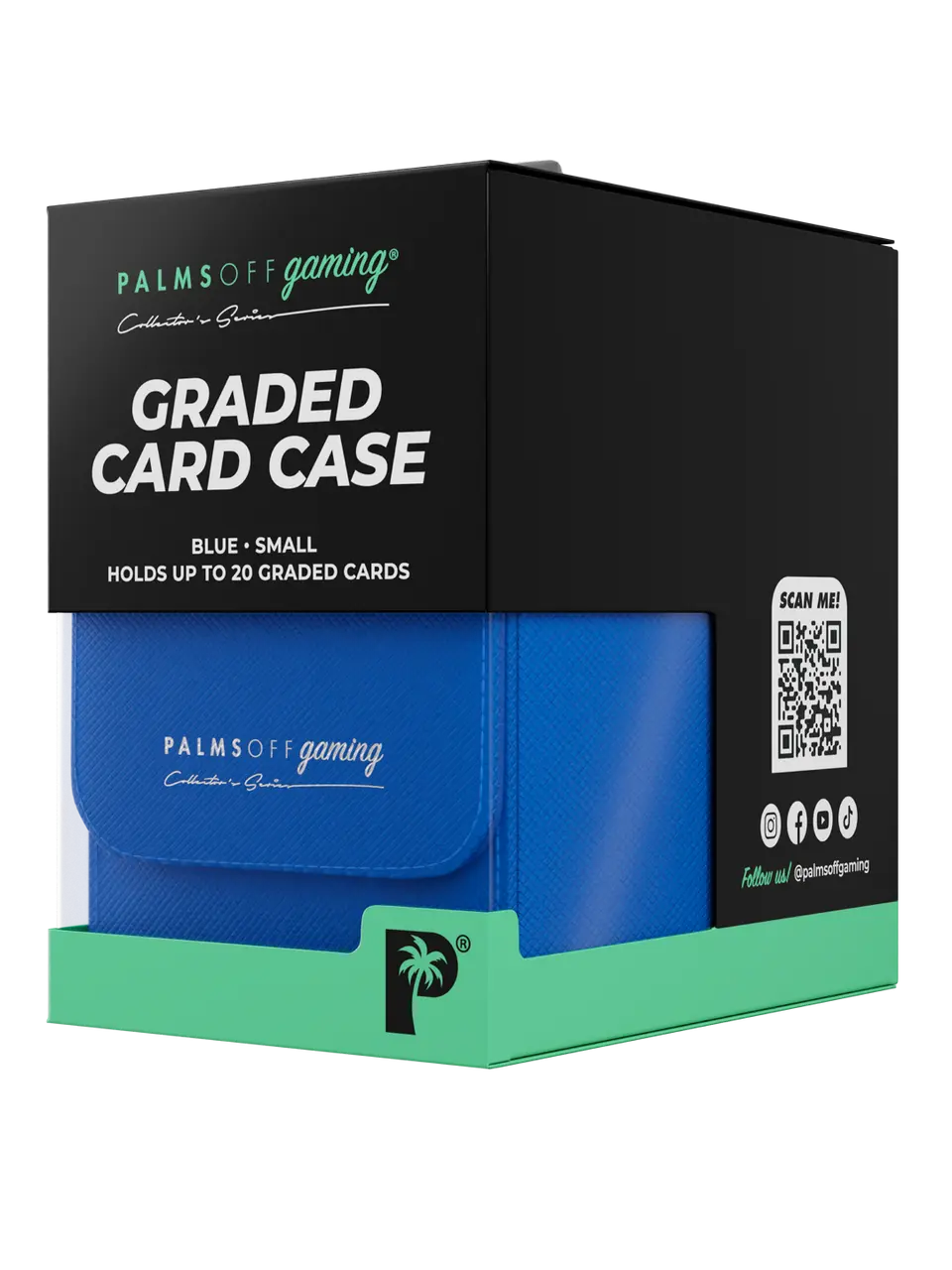 POCKET GAMES - Palms Off Gaming: Collector’s Series Graded Card Storage Case (Small) Black TCG Accessories