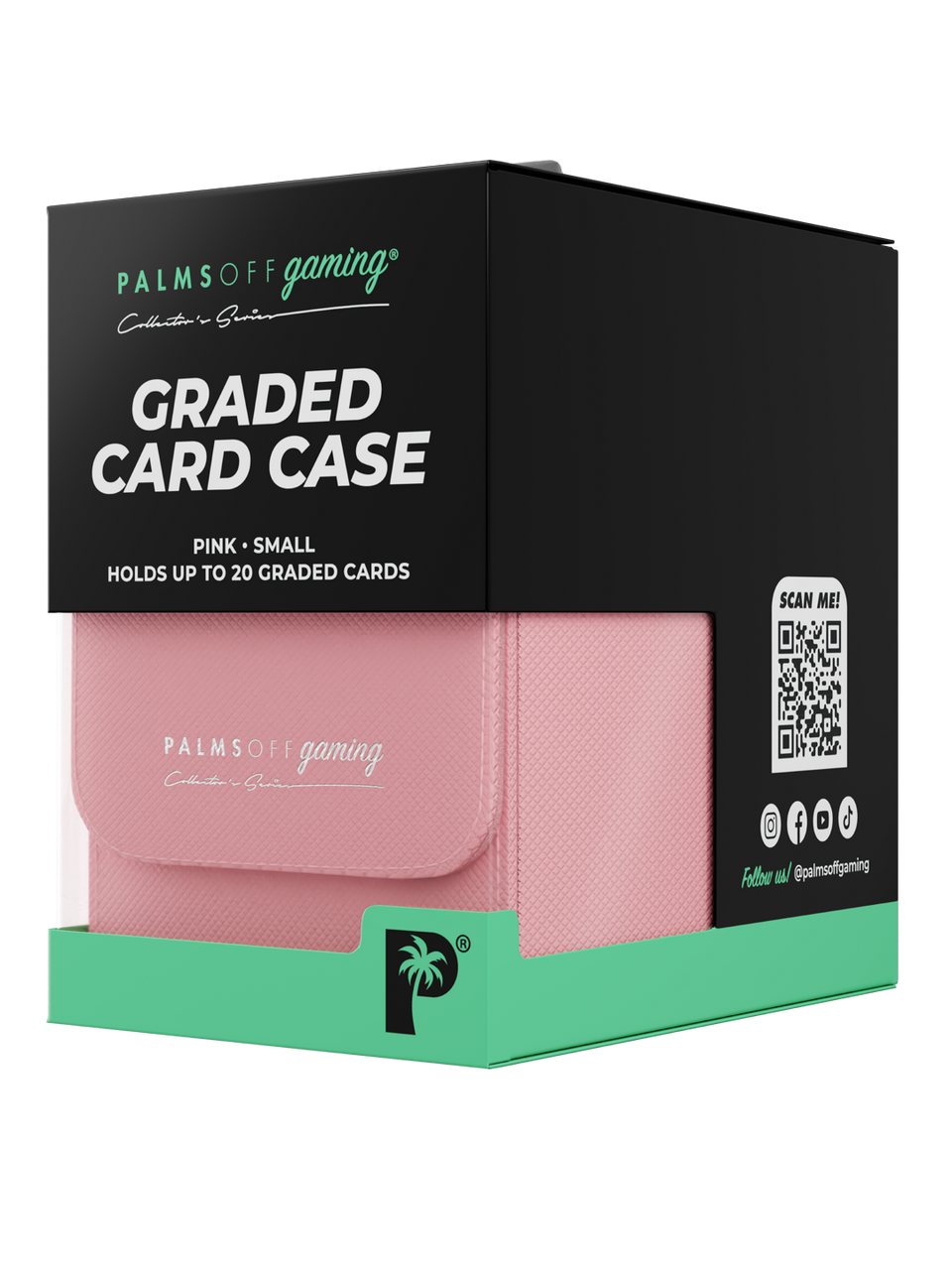 POCKET GAMES - Palms Off Gaming: Collector’s Series Graded Card Storage Case (Small) Black TCG Accessories