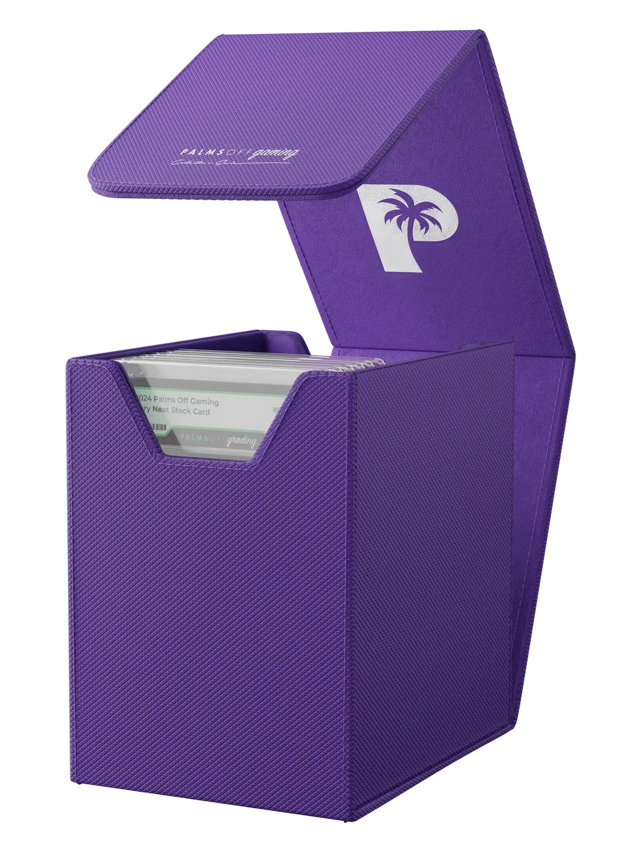 POCKET GAMES - Palms Off Gaming: Collector’s Series Graded Card Storage Case (Small) Purple TCG Accessories