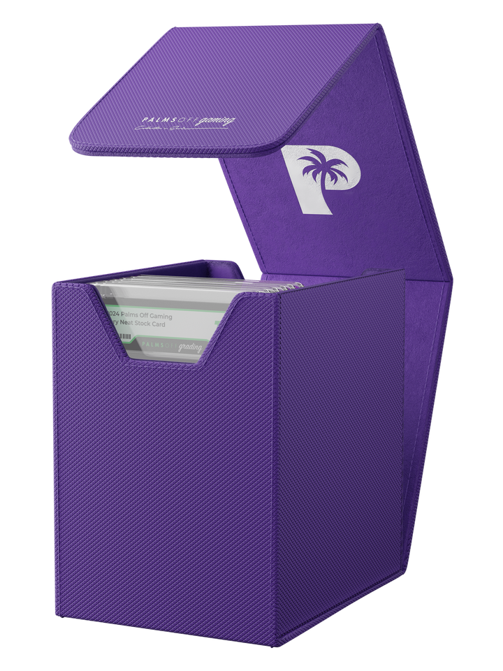 POCKET GAMES - Palms Off Gaming: Collector’s Series Graded Card Storage Case (Small) Purple TCG Accessories