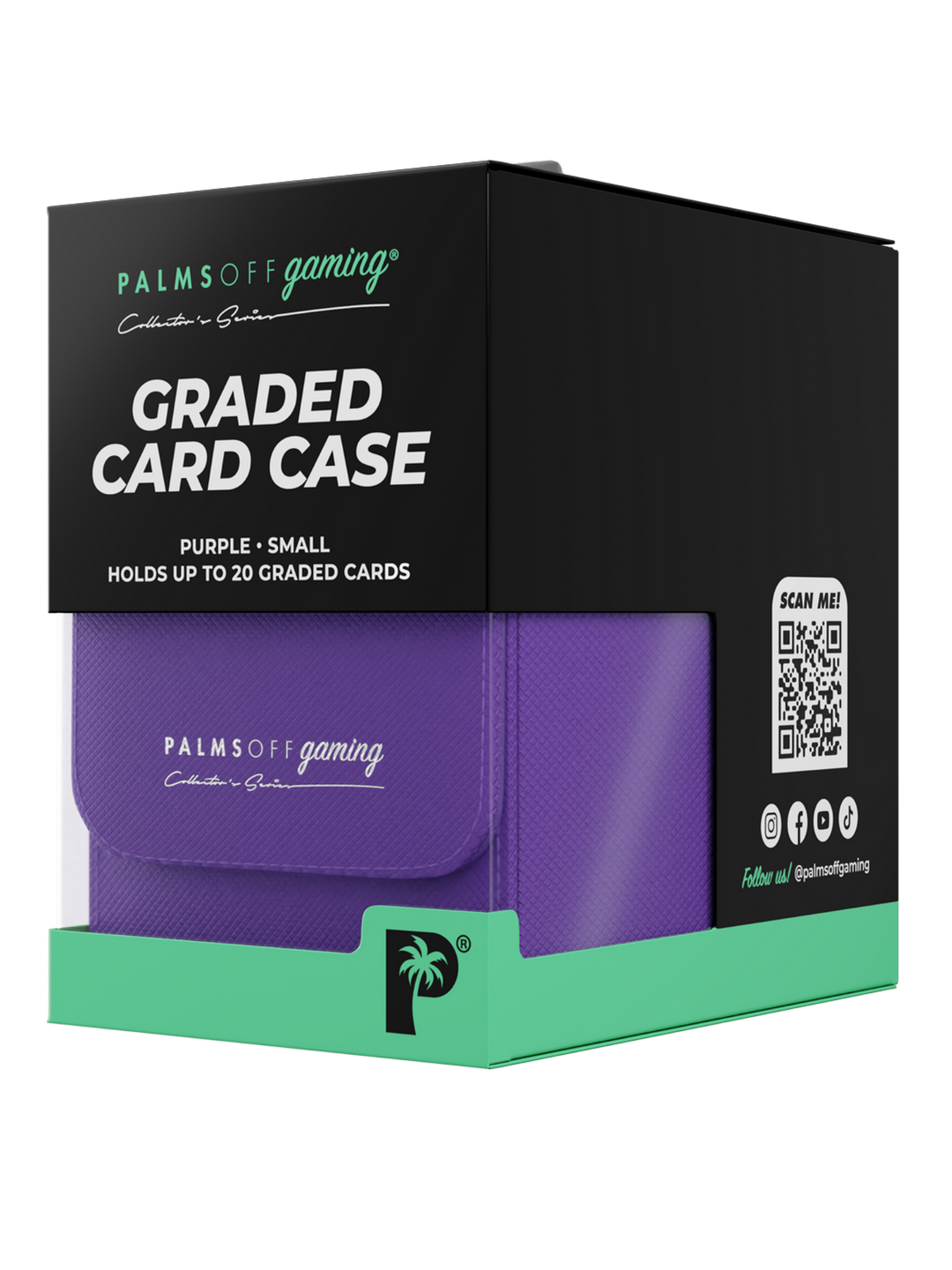 POCKET GAMES - Palms Off Gaming: Collector’s Series Graded Card Storage Case (Small) Black TCG Accessories