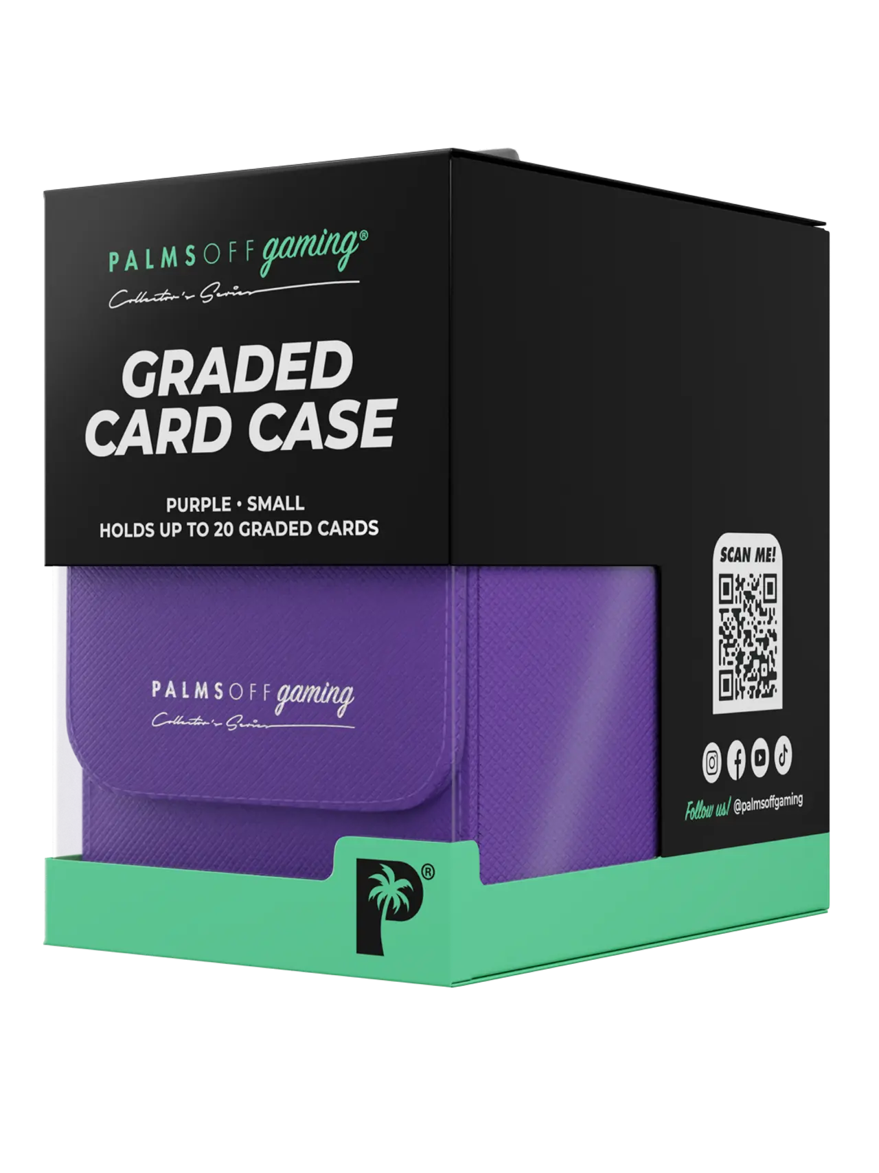 POCKET GAMES - Palms Off Gaming: Collector’s Series Graded Card Storage Case (Small) Black TCG Accessories